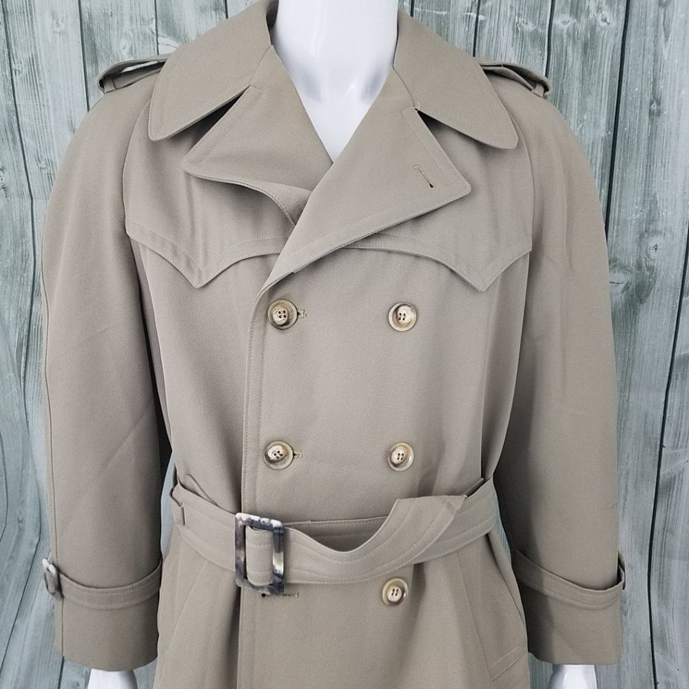 Wingflite TRENCH Coat Texturized Polyester Sz 40R